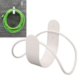 Stainless Steel Garden Hose Bracket Wall Mount Strong Load Bearing Garden Hose Storage Holder Easy To Install Hose Hanger White
