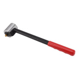 Wallpaper Seam Roller Iron Right Angle Straight Long Handle Smoothing Hand Pressure Roller Tool for PVC Plastic Roofing Decking Membrane - Front View