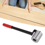 Wallpaper Seam Roller Iron Right Angle Straight Long Handle Smoothing Hand Pressure Roller Tool for PVC Plastic Roofing Decking Membrane - Extra Image