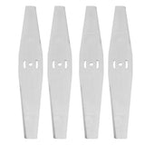 4PCS Lawn Mower Blades Stainless Steel Electric Grass Trimmer Cutter Blade Replacement Set for Yard and Garden Weeder Tool - Front View