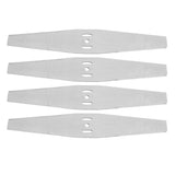4PCS Lawn Mower Blades Stainless Steel Electric Grass Trimmer Cutter Blade Replacement Set for Yard and Garden Weeder Tool - 45-Degree Angle