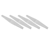 4PCS Lawn Mower Blades Stainless Steel Electric Grass Trimmer Cutter Blade Replacement Set for Yard and Garden Weeder Tool