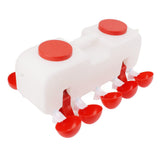 Automatic Chicken Waterer 10L Large Poultry Drinking Cups with 10pcs Bowls for Duck Goose - Side View