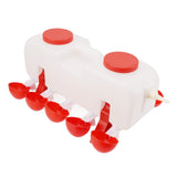 Automatic Chicken Waterer 10L Large Poultry Drinking Cups with 10pcs Bowls for Duck Goose