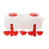 Automatic Chicken Waterer 10L Large Poultry Drinking Cups with 10pcs Bowls for Duck Goose
