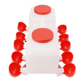 Automatic Chicken Waterer 10L Large Poultry Drinking Cups with 10pcs Bowls for Duck Goose - Low Angle