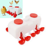 Automatic Chicken Waterer 10L Large Poultry Drinking Cups with 10pcs Bowls for Duck Goose - Extra Image