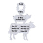 Meat Temperature Magnet Animal Internal Temperature Guide Acrylic Beef Pork Chicken Fish Grill Accessory for BBQ Cooking