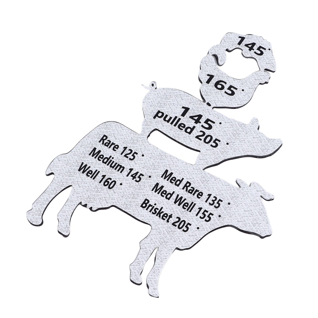 Meat Temperature Magnet Animal Internal Temperature Guide Acrylic Beef Pork Chicken Fish Grill Accessory for BBQ Cooking