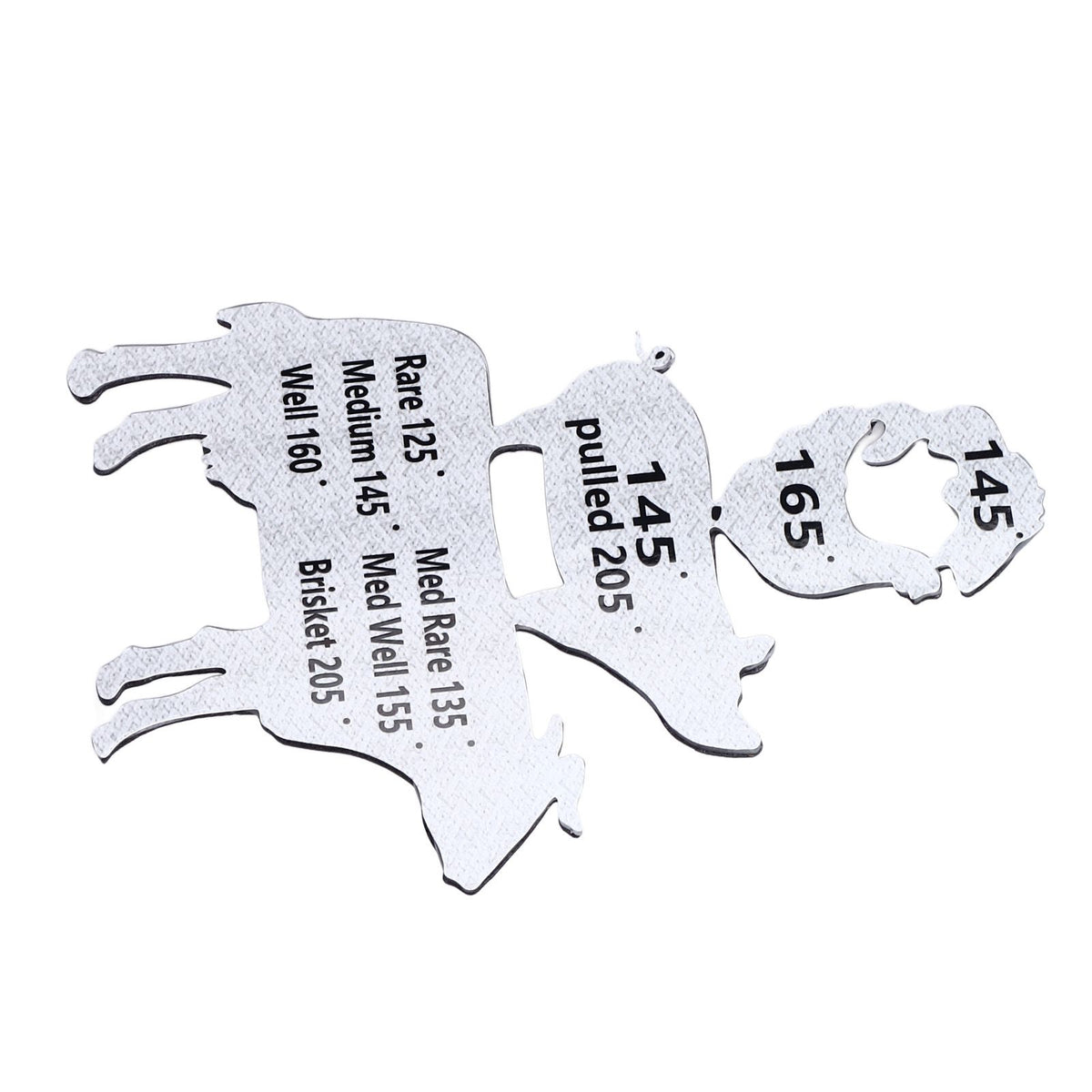 Meat Temperature Magnet Animal Internal Temperature Guide Acrylic Beef Pork Chicken Fish Grill Accessory for BBQ Cooking