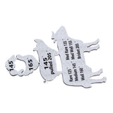 Meat Temperature Magnet Animal Internal Temperature Guide Acrylic Beef Pork Chicken Fish Grill Accessory for BBQ Cooking