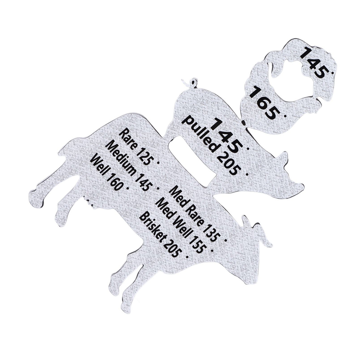Meat Temperature Magnet Animal Internal Temperature Guide Acrylic Beef Pork Chicken Fish Grill Accessory for BBQ Cooking