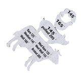 Meat Temperature Magnet Animal Internal Temperature Guide Acrylic Beef Pork Chicken Fish Grill Accessory for BBQ Cooking
