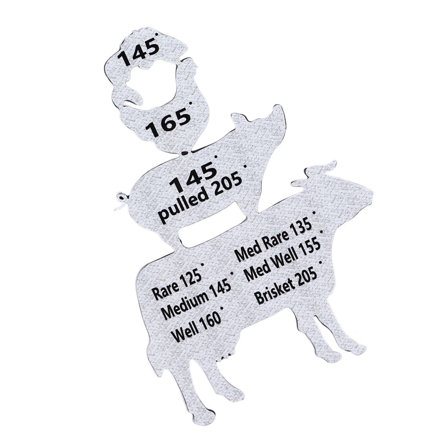 Meat Temperature Magnet Animal Internal Temperature Guide Acrylic Beef Pork Chicken Fish Grill Accessory for BBQ Cooking