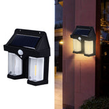 Solar Wall Light Tungsten Filament Warm Lighting Waterproof Wall Lamp for Outdoor