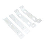 2 Set Bird House Hanger Bracket Galvanized Steel Bird House Mounting Bracket for Feeders Nest Boxes - Top-Down View