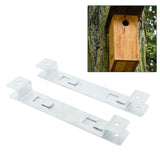 2 Set Bird House Hanger Bracket Galvanized Steel Bird House Mounting Bracket for Feeders Nest Boxes