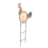 Rooster Wind Spinner Metal Iron Windmill Decorative Cock Wind Sculpture for Outdoor Farm Lawn Yard Patio Garden Ornaments