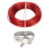 150ft Pool Cover Cable with Rustproof Aluminum Winch for Above Ground Swimming Pool