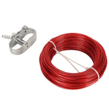 150ft Pool Cover Cable with Rustproof Aluminum Winch for Above Ground Swimming Pool