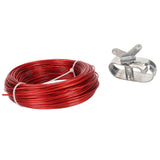 150ft Pool Cover Cable with Rustproof Aluminum Winch for Above Ground Swimming Pool - Low Angle