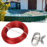 150ft Pool Cover Cable with Rustproof Aluminum Winch for Above Ground Swimming Pool - Extra Image