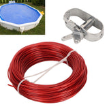 150ft Pool Cover Cable with Rustproof Aluminum Winch for Above Ground Swimming Pool