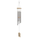 Pet Memorial Wind Chimes Wooden Outdoor Sympathy Wind Chimes Dog Memorial Remembrance Gifts with Thickened Aluminum Tubes for Home Garden Decor - Side View