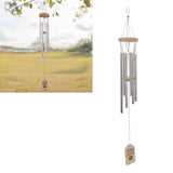 Pet Memorial Wind Chimes Wooden Outdoor Sympathy Wind Chimes Dog Memorial Remembrance Gifts with Thickened Aluminum Tubes for Home Garden Decor - Extra Image