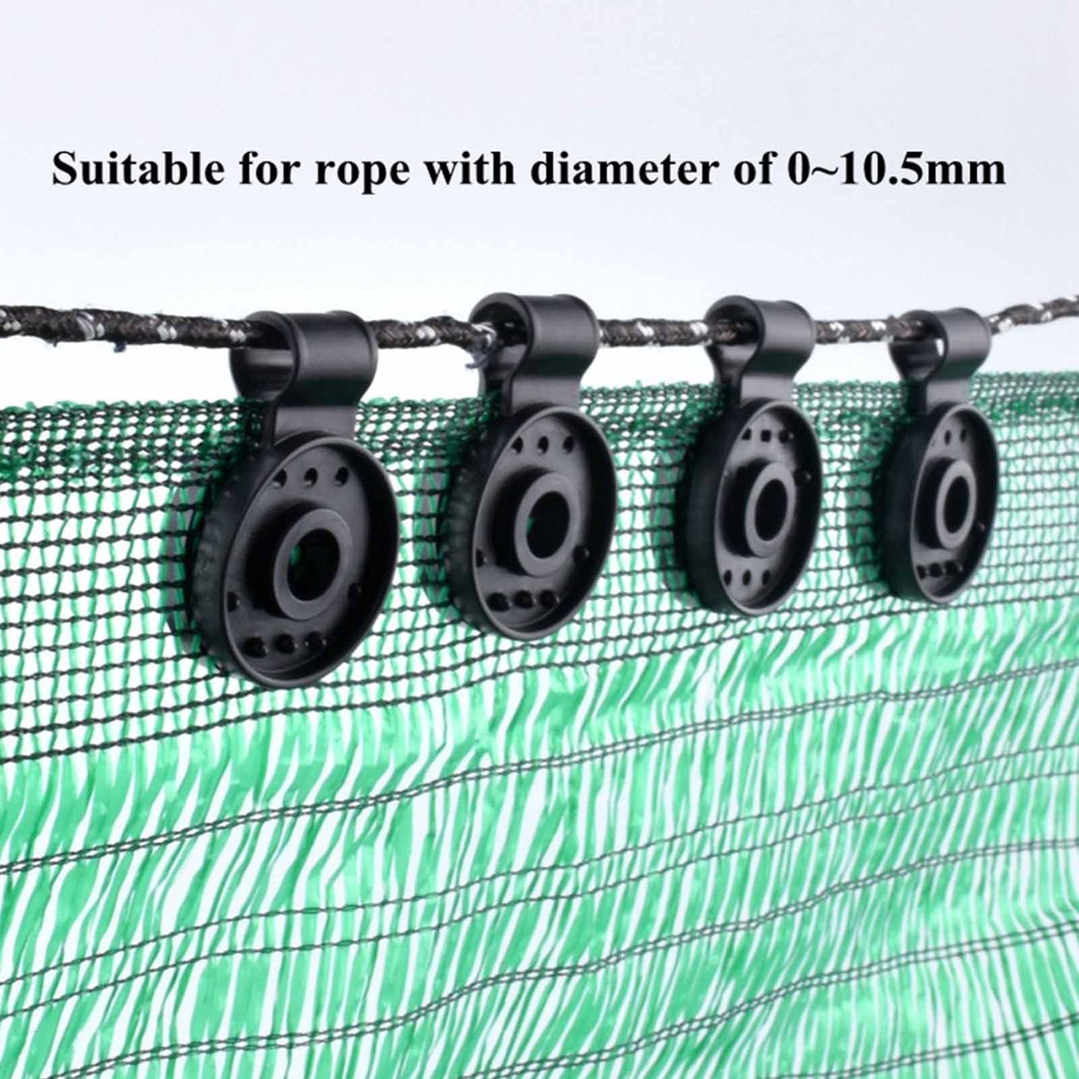 50 Pcs Shade Cloth Plastic Clips Round Sunshade Net Fixing Clip for Garden Netting Anti Bird Netting