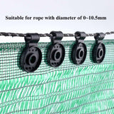 50 Pcs Shade Cloth Plastic Clips Round Sunshade Net Fixing Clip for Garden Netting Anti Bird Netting - Extra Image