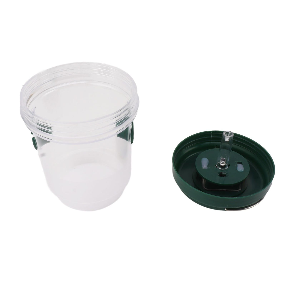 Wasp Catcher LED Solar Powered Waterproof Hornet Traps for Wasp Fruit Fly Garden Terrace Farmland Green