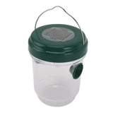 Wasp Catcher LED Solar Powered Waterproof Hornet Traps for Wasp Fruit Fly Garden Terrace Farmland Green