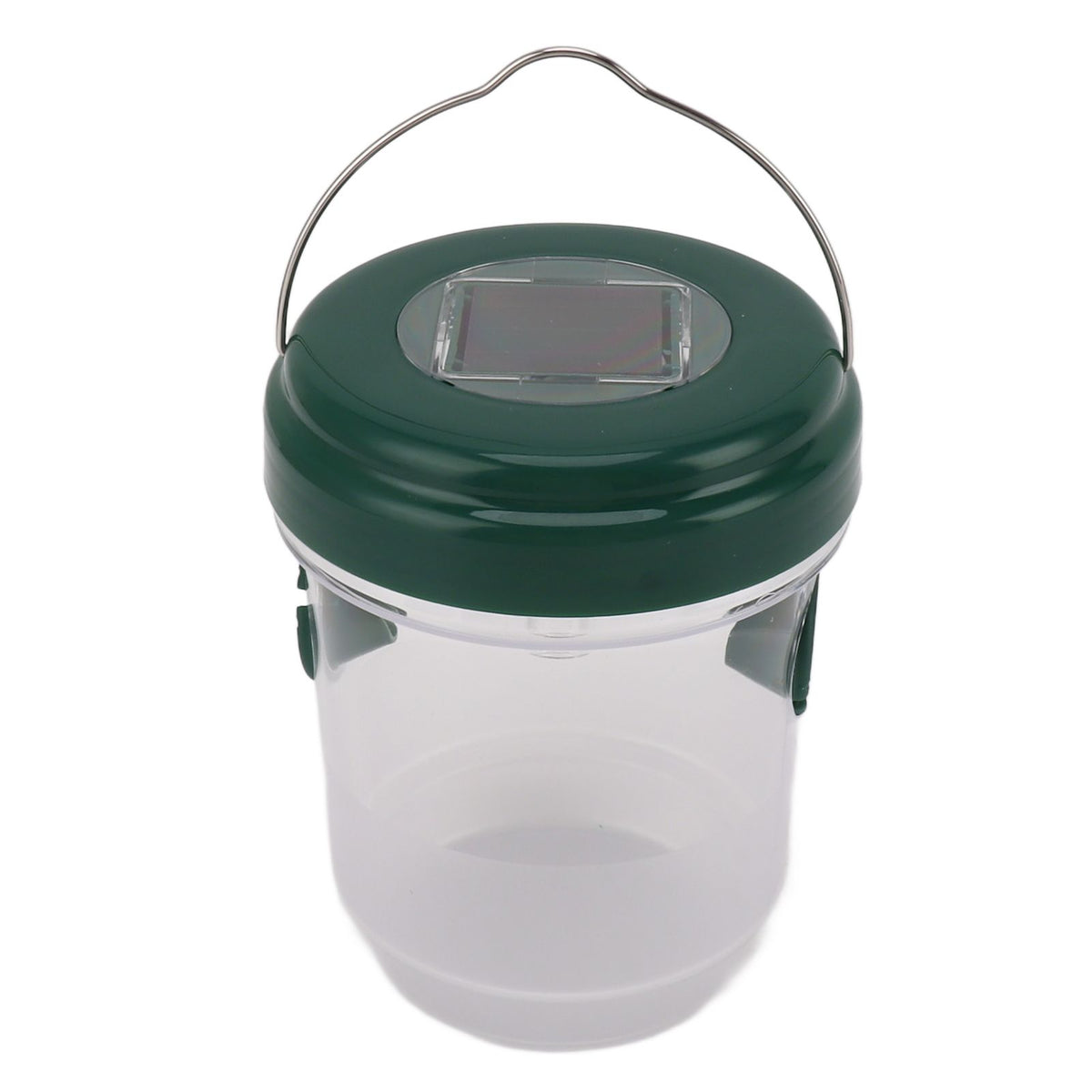 Wasp Catcher LED Solar Powered Waterproof Hornet Traps for Wasp Fruit Fly Garden Terrace Farmland Green