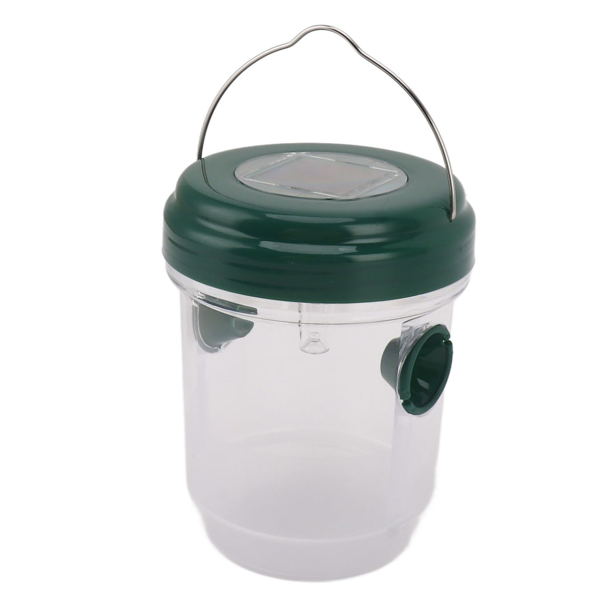 Wasp Catcher LED Solar Powered Waterproof Hornet Traps for Wasp Fruit Fly Garden Terrace Farmland Green