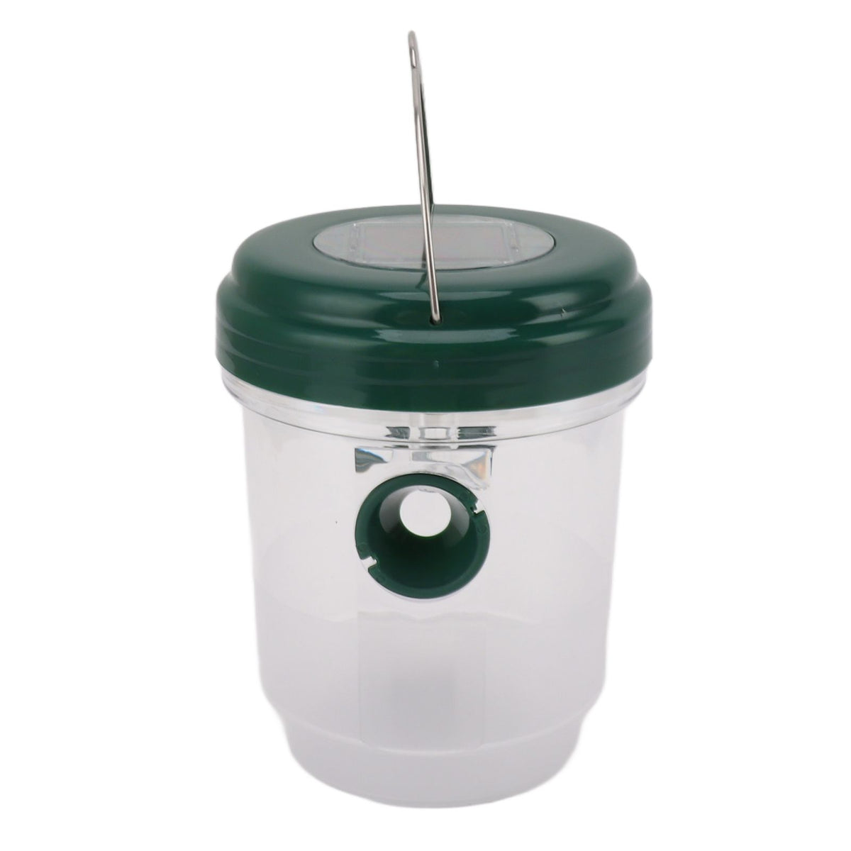 Wasp Catcher LED Solar Powered Waterproof Hornet Traps for Wasp Fruit Fly Garden Terrace Farmland Green