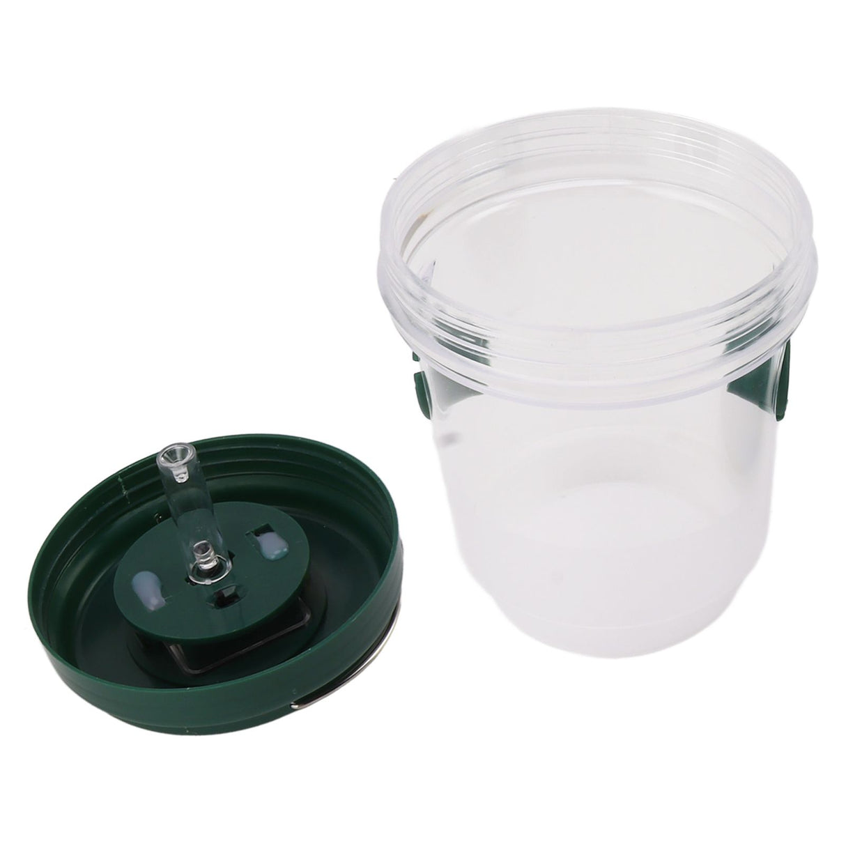 Wasp Catcher LED Solar Powered Waterproof Hornet Traps for Wasp Fruit Fly Garden Terrace Farmland Green