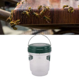 Wasp Catcher LED Solar Powered Waterproof Hornet Traps for Wasp Fruit Fly Garden Terrace Farmland Green