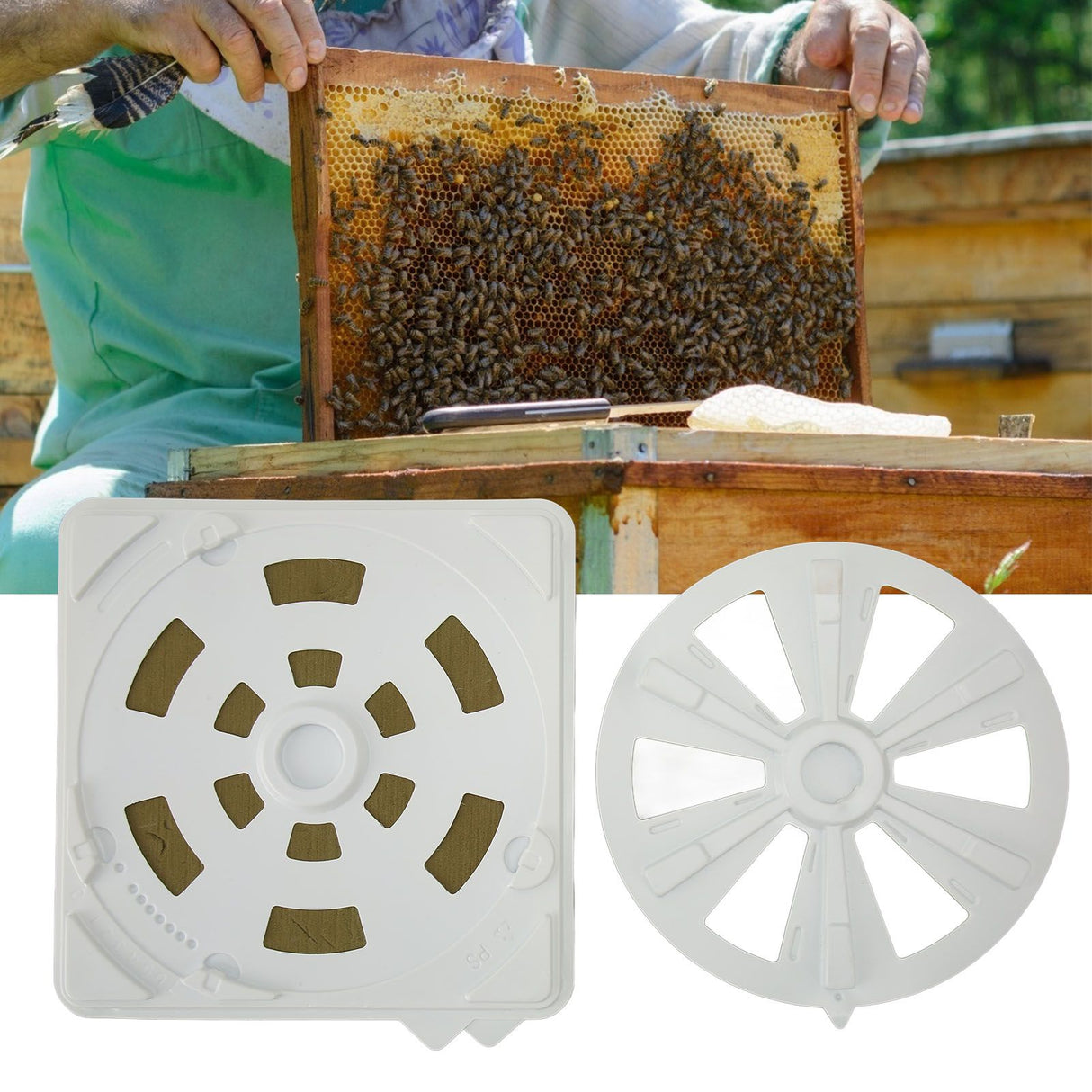Formic Acid Evaporator Dispenser Plastic Beekeeping Treatment Tray Tool for Beehives Beekeeping Supply