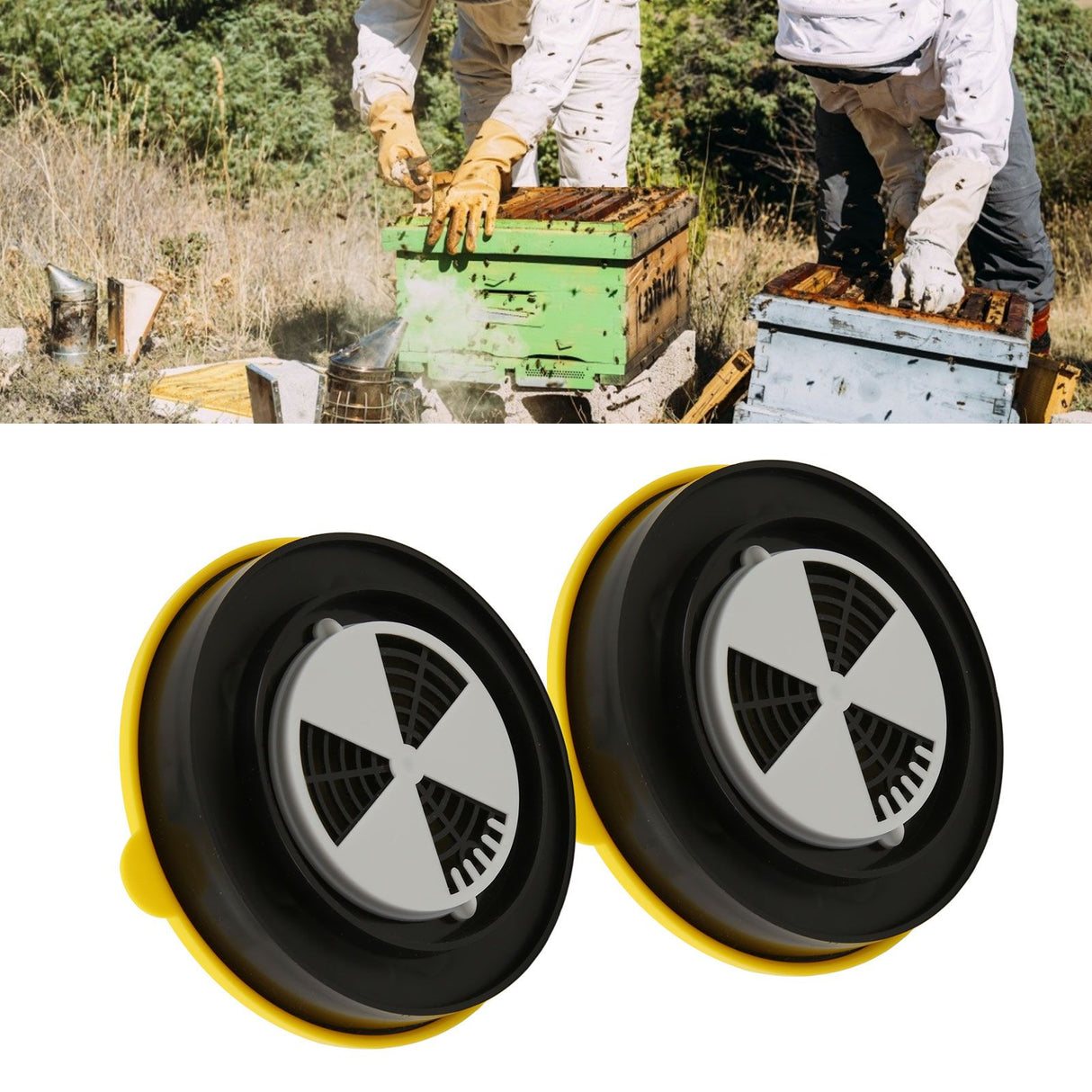 2Pcs Formic Acid Evaporator Portable Efficient Formic Acid Dispenser Beekeeping Treatment Tray Tool for Beehives