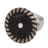 Stone Carving Blades Alloy Steel High Hardness Hot Press Sintering Diamond Engraving Circular Saw Blade for Cutting Granite Marble Concrete Joint Type 40mm / 1.6in - Top-Down View
