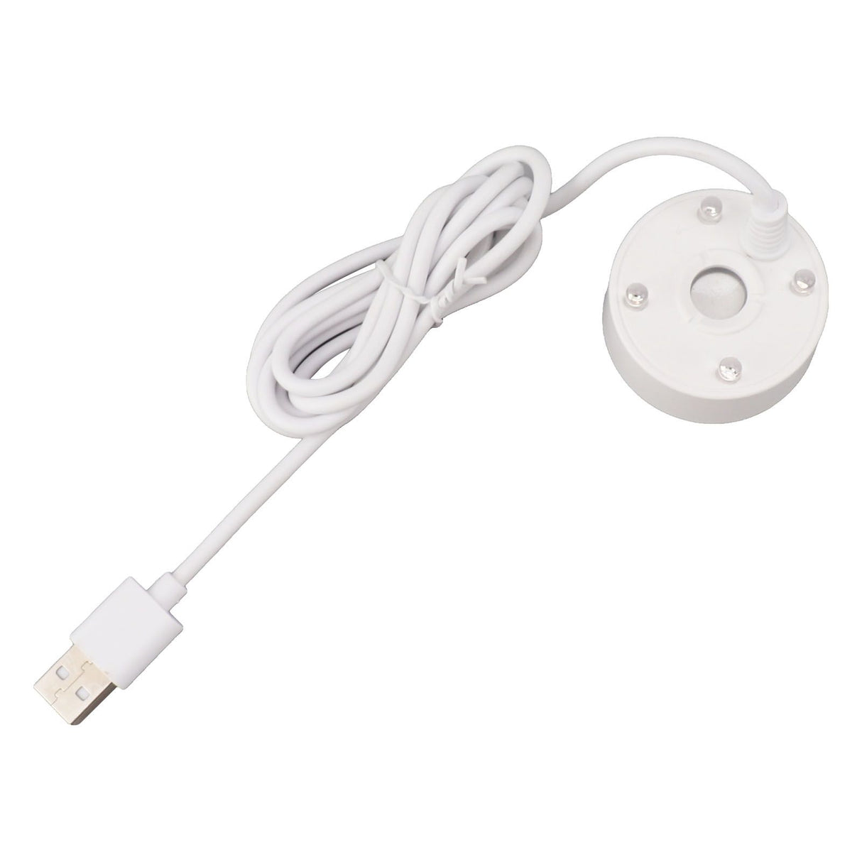 Mist Maker USB Colorful LED Lights 5V Ultra Sound Fountain Atomizer for Pond Rockery Fish Tank Sink White