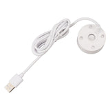 Mist Maker USB Colorful LED Lights 5V Ultra Sound Fountain Atomizer for Pond Rockery Fish Tank Sink White - Side View