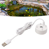 Mist Maker USB Colorful LED Lights 5V Ultra Sound Fountain Atomizer for Pond Rockery Fish Tank Sink White - Extra Image