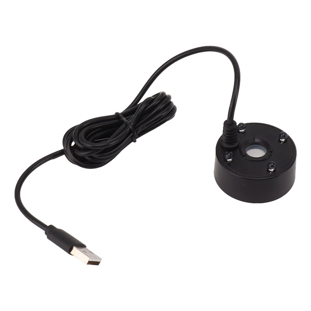 Mist Maker USB Colorful LED Lights 5V Ultra Sound Fountain Atomizer for Pond Rockery Fish Tank Sink Black