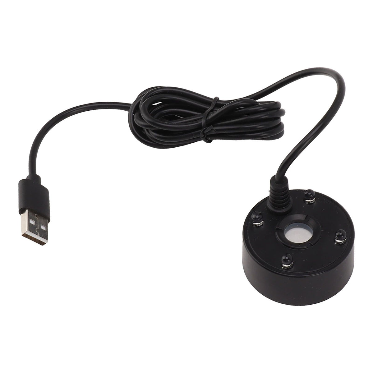 Mist Maker USB Colorful LED Lights 5V Ultra Sound Fountain Atomizer for Pond Rockery Fish Tank Sink Black