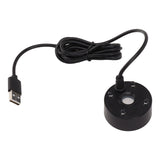 Mist Maker USB Colorful LED Lights 5V Ultra Sound Fountain Atomizer for Pond Rockery Fish Tank Sink Black