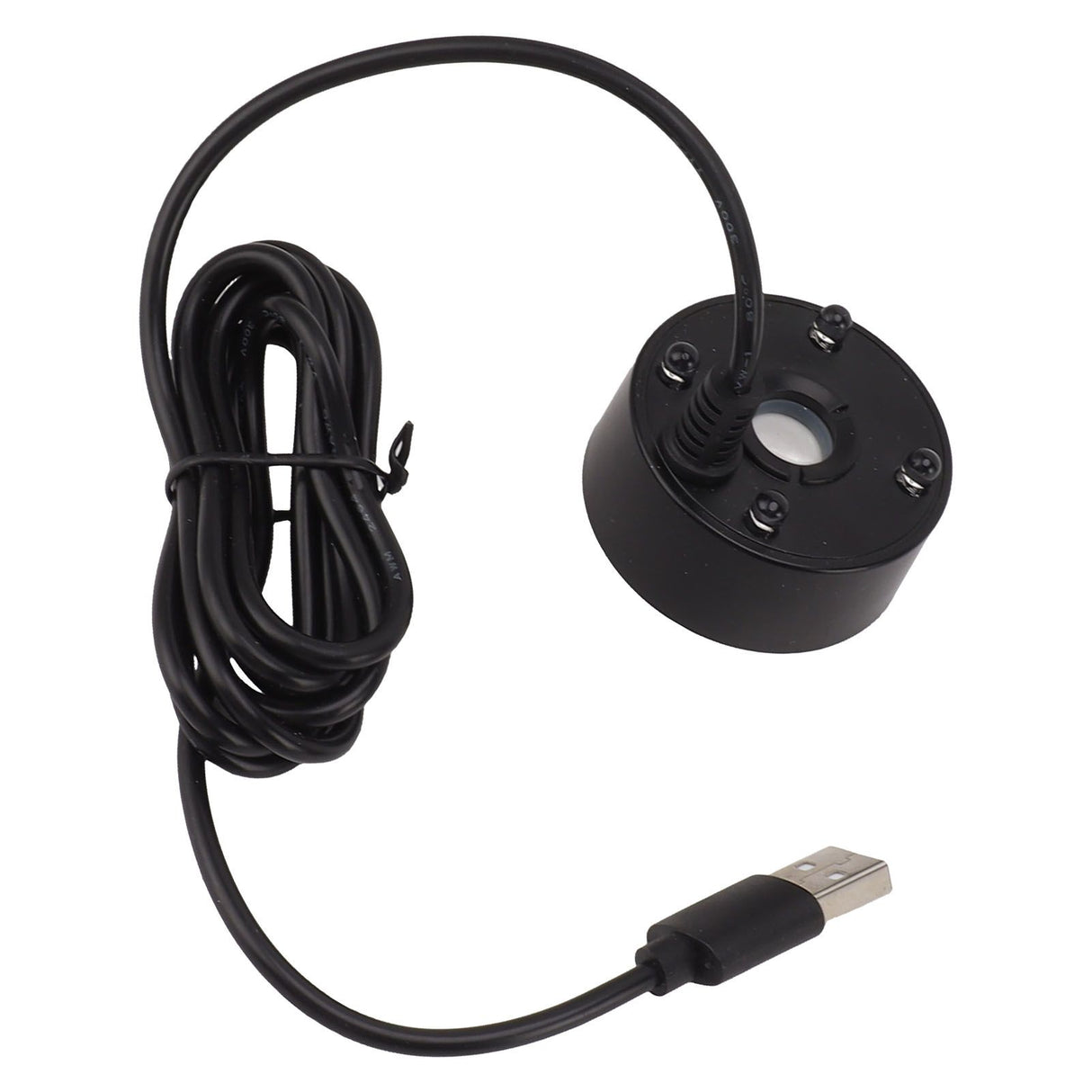 Mist Maker USB Colorful LED Lights 5V Ultra Sound Fountain Atomizer for Pond Rockery Fish Tank Sink Black