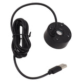 Mist Maker USB Colorful LED Lights 5V Ultra Sound Fountain Atomizer for Pond Rockery Fish Tank Sink Black