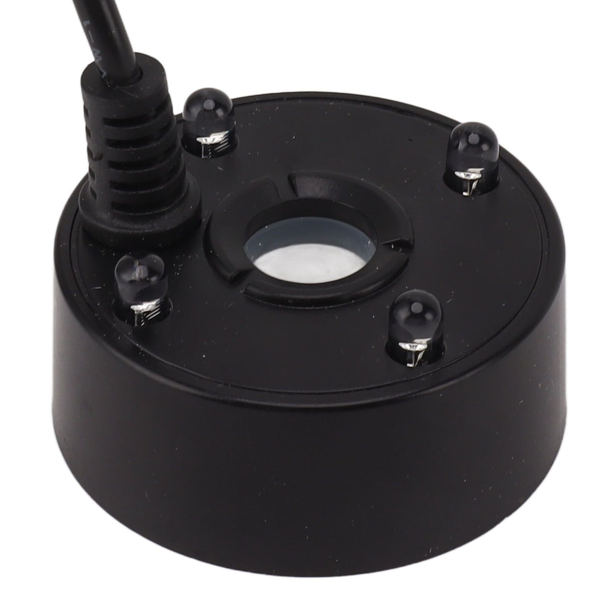 Mist Maker USB Colorful LED Lights 5V Ultra Sound Fountain Atomizer for Pond Rockery Fish Tank Sink Black